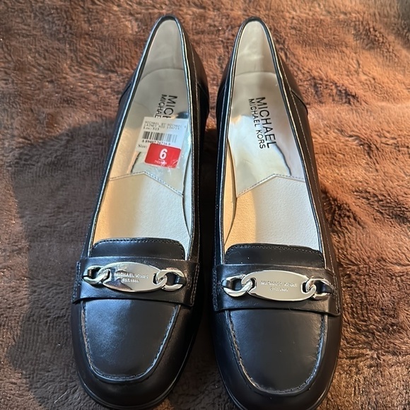 MICHAEL MICHAEL KORS Lainey Mid Loafer Sz 6 Black, New without Box - Picture 2 of 12